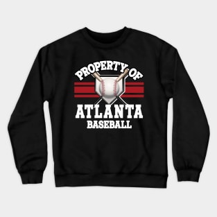 Proud Name Atlanta Graphic Property Vintage Baseball Crewneck Sweatshirt